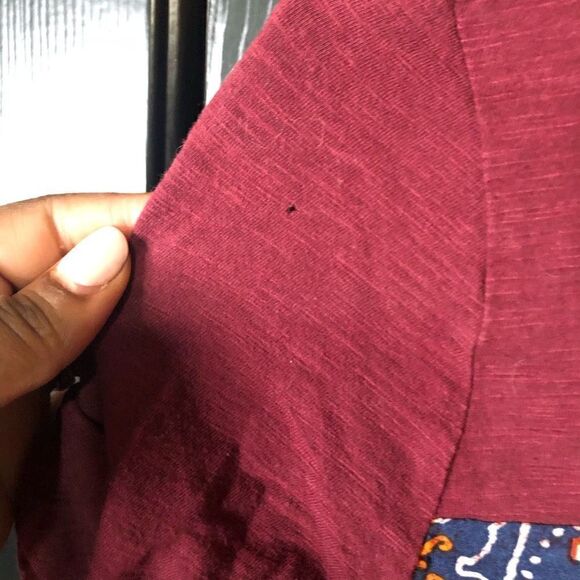 Anthropologie Meadow Rue Blouse Womens XS Medallion Boho Short Sleeve Tunic - Picture 7 of 7